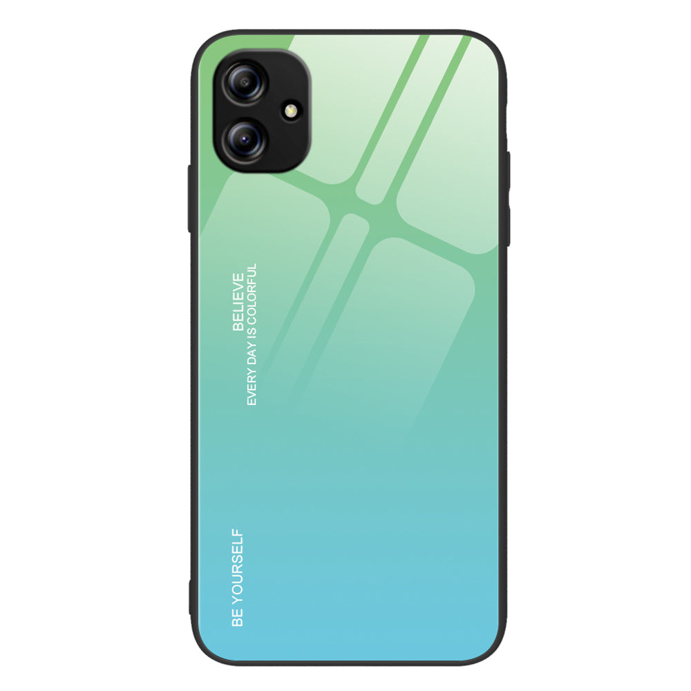 Tempered Glass Phone Case for Samsung Galaxy A04e 4G F04 4G M04 4G Anti-Scratch PC TPU Gradient Color Phone Cover Tempered Glass Phone Case for Samsung Galaxy A04e 4G F04 4G M04 4G Anti-Scratch PC TPU Gradient Color Phone Cover